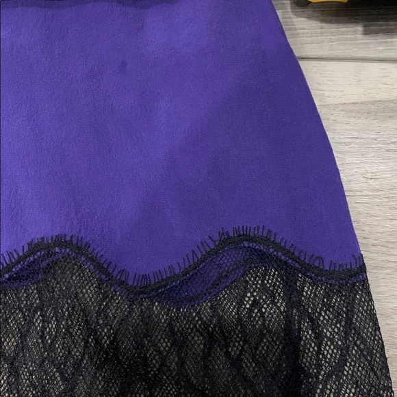 Aritzia Wilfred "Chimere" purple lace-trimmed silk cami (size M) - Picture 5 of 7